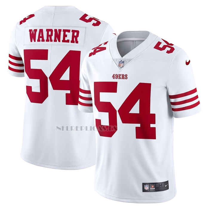 Camiseta NFL Limited San Francisco 49ers Fred Warner Vapor Blanco